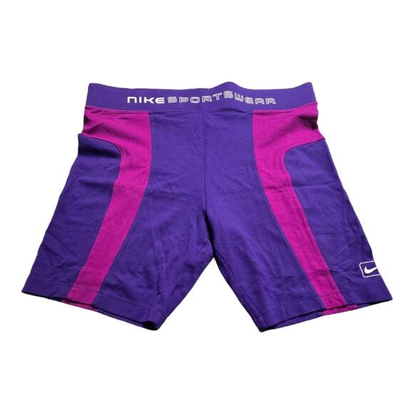 Nike SportsWear Active Athletic Workout Pink and Purple‎ Shorts Women's Size XL - Picture 1 of 9